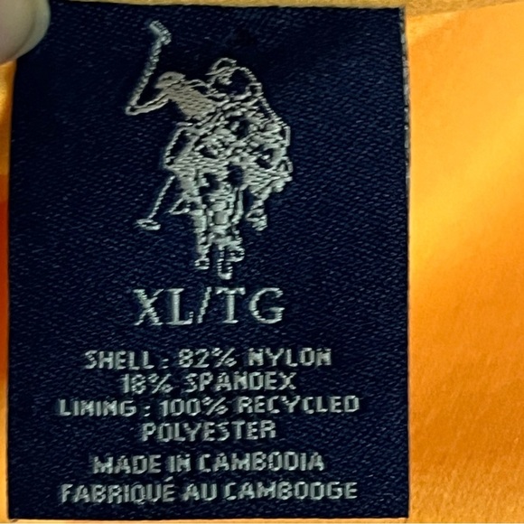 U.S. Polo Assn. Neon Pink & Orange Sports Bra Bikini Top XL - Picture 8 of 16